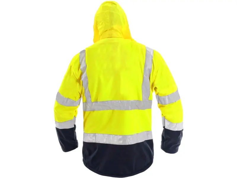 Bunda CXS DERBY, výstražná, pánská, žluto-modrá, vel. 3XL